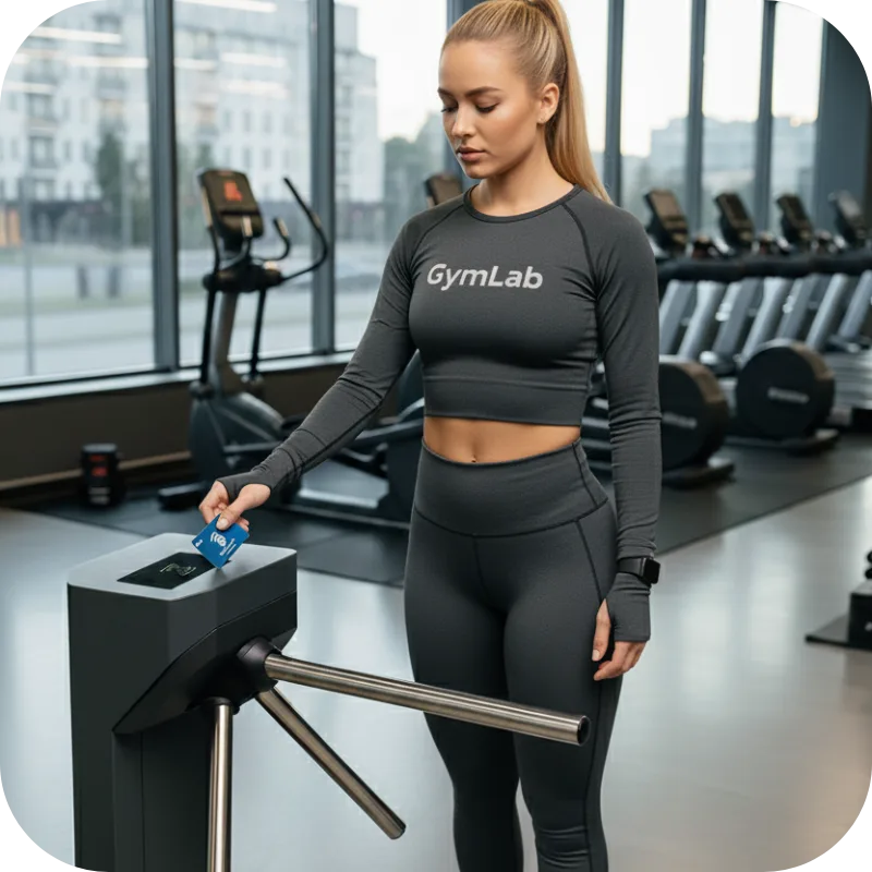 Molinetes automatizados y control de acceso inteligente para gimnasios con GymLab